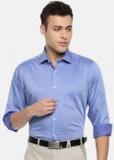 Van Heusen Men Blue Custom Regular Fit Solid Formal Shirt