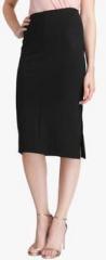 Vero Moda Black Solid Pencil Skirt women