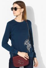 Vero Moda Blue Embroidered Sweater women