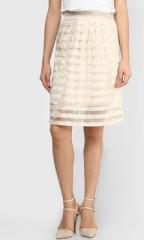 Vero Moda Off White A Line Skirt women