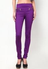 Vero Moda Purple Leggings women