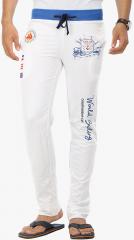 Wear Your Mind Solid White Track Pant men