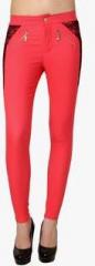 Westwood Pink Solid Jeggings women