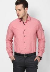 Wills Lifestyle Pink Formal Shirt men