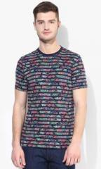 Wrangler Multicoloured Printed Round Neck T Shirt men