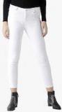 Xpose White Skinny Fit High Rise Clean Look women