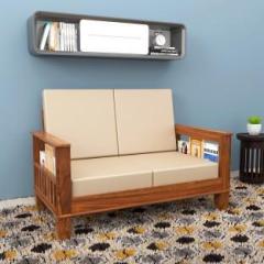 AL AAYAT Premium Quality Solid Wood 2 Seater Wooden Sofa set for living Room Furniture Fabric 2 Seater Sofa