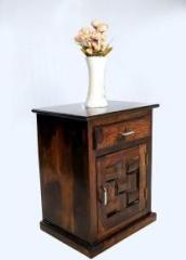 Allie Wood Rosewood Solid Wood Bedside Table