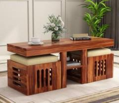 Allie Wood Rosewood Solid Wood Coffee Table