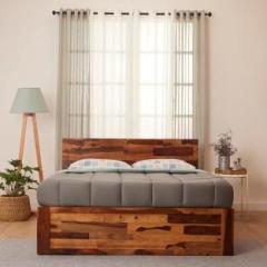 Allie Wood Sheesham Solid Wood King Box Bed