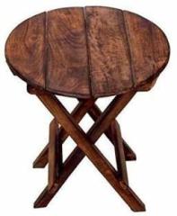 Aperol Design Wooden Handicarft Round Shaped Folding Stool for Living Room Side Table 12Inch Living & Bedroom Stool