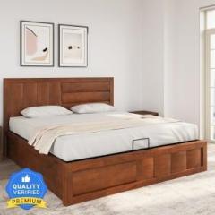 @home By Nilkamal Gladiator Solid Wood Queen Hydraulic Bed