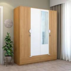 @home By Nilkamal Indio Engineered Wood 4 Door Wardrobe