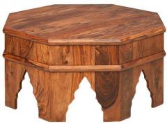 @home Dynasty Octongal Center Table with Walnut Finish