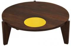@home Gotham Center Table in Yellow Colour