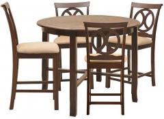 @home Lauren Four Seater Dining Kit in Brown Colour