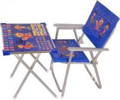 Avani MetroBuzz Kids Study A To Z Table Blue Fabric Desk Chair