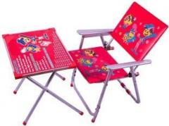 Avani Metrobuzz Kids Table Chair Set Red Solid wood Desk Chair