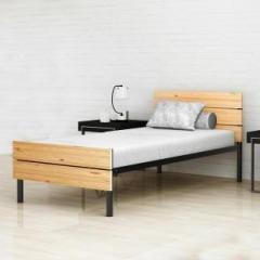 Camabeds Benne with Solid Wood Foot / Head Rest Metal Single Bed