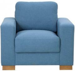 CasaCraft L'Aquila One Seater Sofa in Aegean Blue Colour
