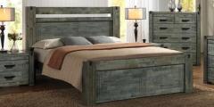 CasaCraft Paquita Queen Size Bed in Two Tone Wenge Colour