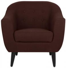 CasaCraft Tokyo Totally One Seater Sofa in Dark Brown Colour