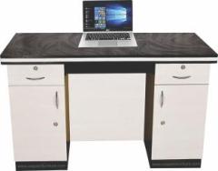 Caspian Home & Office Table/Study Table with Drawer and Shelves | Work from Home Table Engineered Wood Study Table