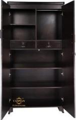 Caspian Wooden Wardrobe with Storage & Hanging Space for Clothes Home Furniture Storage Engineered Wood 2 Door Wardrobe