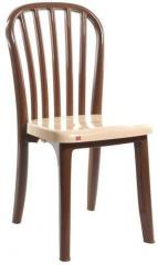 Cello Decent Dining Table Chair Set of Two in Sbrown Colour