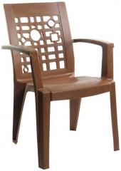 Cello Ideal Set of Two High Back Chair in Brown Colour