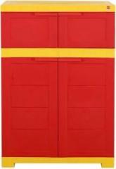 Cello Novelty Dual Red & Yellow Engineered Wood Cupboard