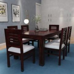 Cherry Wood Rosewood Solid Wood 6 Seater Dining Set