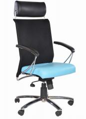 Chromecraft Columbia High Back Light Blue Office Chair in Light Blue Colour