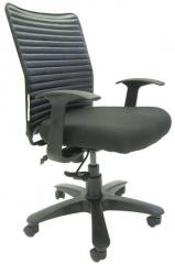 Chromecraft Geneva Desktop WW Office Ergonomic Chair in Black Colour