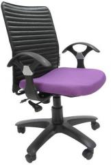 Chromecraft Geneva Office Ergonomic Chair in Purple Colour