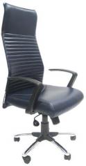 ChromeCraft Leatherette High Back Executive Chair in Black Colour
