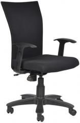 Chromecraft Marina Office Chair with Arms in Black Colour