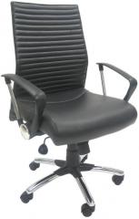 Chromecraft Milan Low Back Office Chair in Black Colour