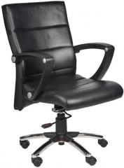 Chromecraft Moscow Low Back Office Chair in Black Colour