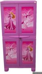 Classic Furniture Liberty 4ft Barbie Unicorn theme Wardrobe|Closet| Storage Unit in Pink Plastic 2 Door Wardrobe
