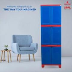 Classic Furniture Liberty 6ft Red Blue Plastic 2 Door Wardrobe