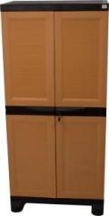 Classic Furniture Warbrobe | Closet| Shoe Rack Liberty 4ft Ambergold Brown Plastic 2 Door Wardrobe