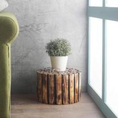 Decorica Enterprises Wooden Stool Solid Wood Side Table