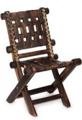 Desi Karigar Vintage Low Height Solid Wood Chair