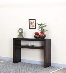 Douceur Furnitures Solid Wood Sheesham Wood Console/ End/ Corner Table For Living Room / Hotel Solid Wood Console Table