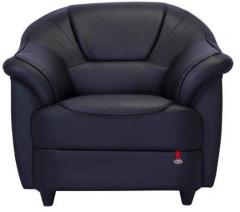 Durian Berry Engineered Single Seater Sofa in Matt Black Colour