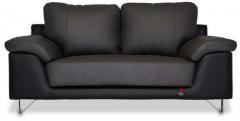 Durian Mesa Two Seater Sofa in Smoke Grey & Eerie Black Colour