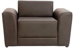 Durian Philippe One Seater Sofa in Two Tone Burgundy Colour