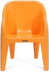 Eduway Baby Plastic Orange Chair Modern and Comfortable with Backrest for Study | Play | Desk | Kids with Arms for Home/School/Dining for 2 to 6 Years Age Plastic Chair