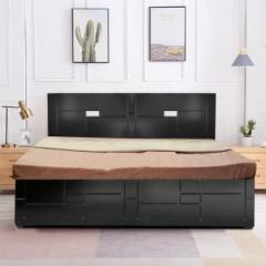Eltop King Size Bed with Hydraulic Storage for Bedroom Engineered Wood King Hydraulic, Box Bed